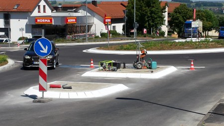 Heubach bei Schwäbisch Gmünd, aufgeklebte F 15 Secu-Reflex beschichtet